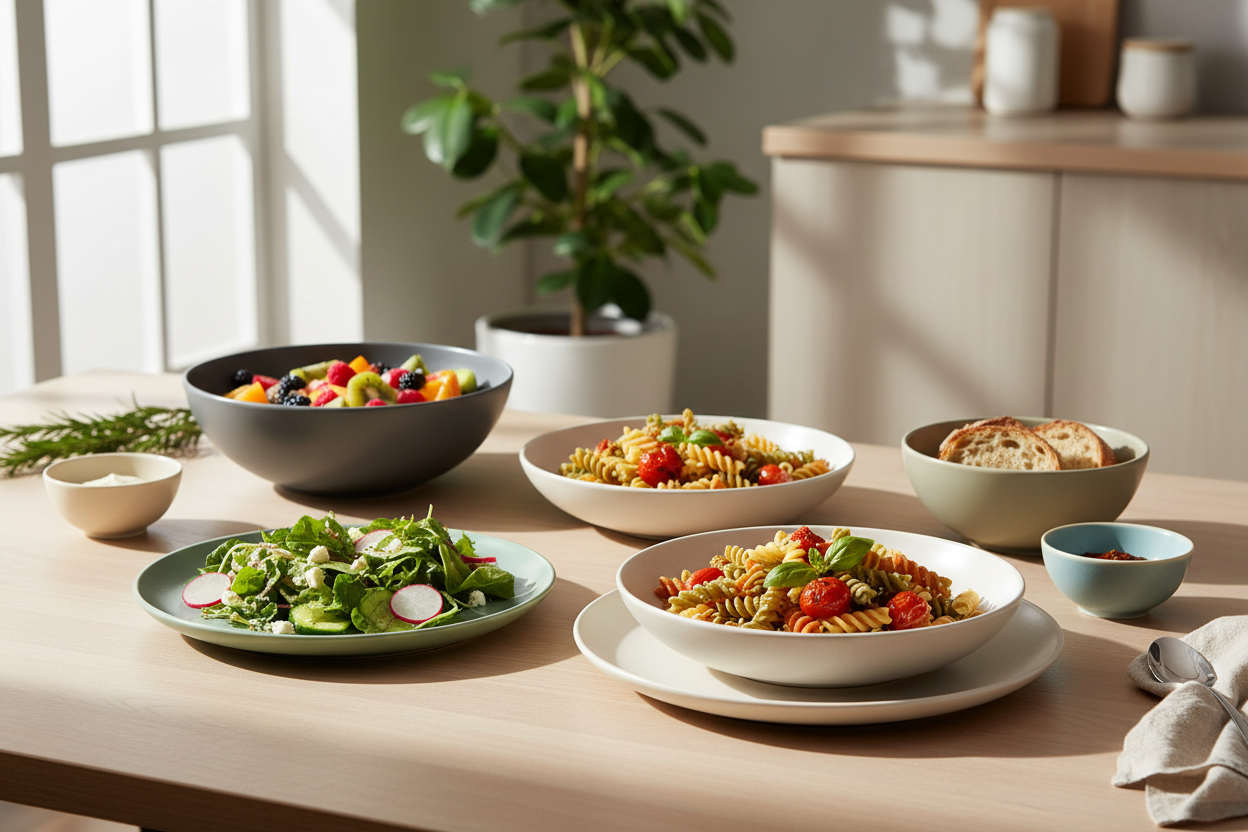 Everyday Bowl Dining: Pasta Bowls, Salad Plates & Mixing & Serving Bowls