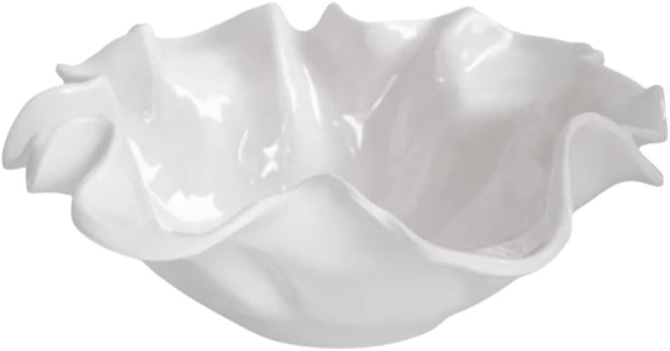 Beatriz Ball Melamine Transitional Serving Bowl, White, 20 x 20 x 6.5 inches