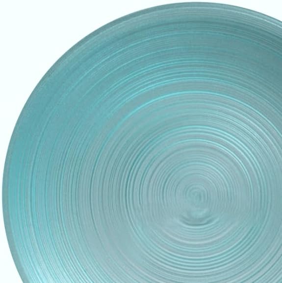 " OCCASIONS " 100 Plates Pack,(50 Guests) Premium Wedding Party Disposable Plastic Plates Set -50 x 10'' Dinner + 50 x 7'' Salad/Dessert (Belize in Aqua)