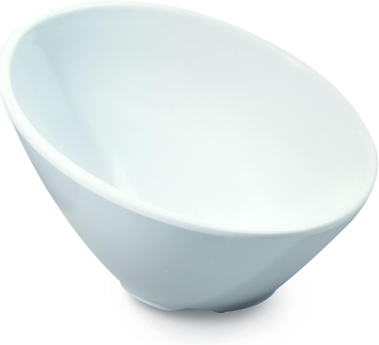 Get B-788-W Angled Cascading Serving Bowl for Salads, Rice and Dessert, 16 Ounce / 8", White (Pack of 2)