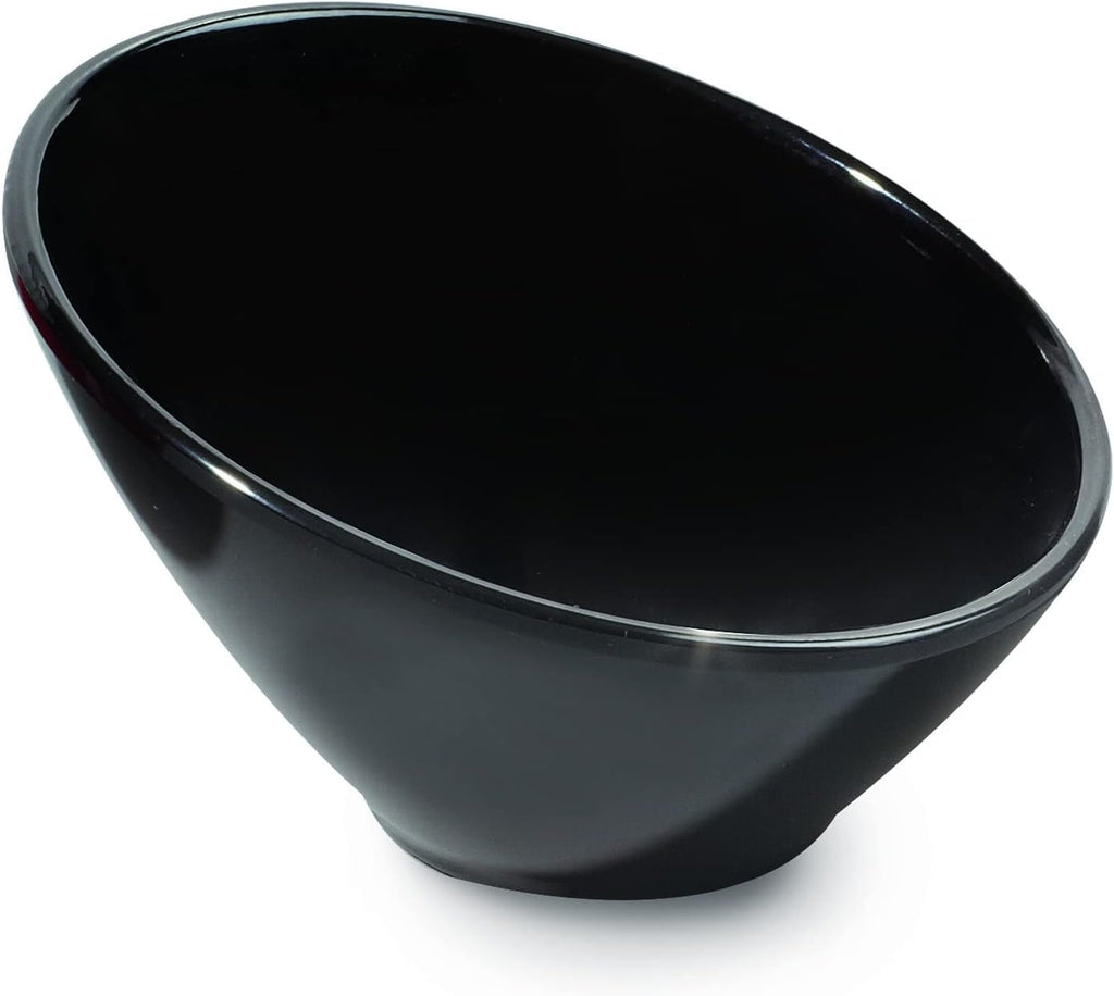 G.E.T. Slanted Angled Salad Bowl,5.5 Ounce, Black