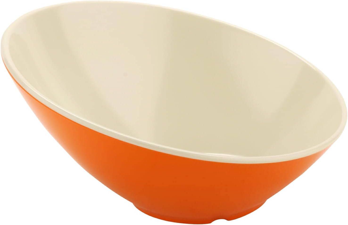G.E.T. B-789-ST Angled Cascading Serving Bowl for Salads, Snacks and Pasta, 1 Quart / 10", Sunset Orange