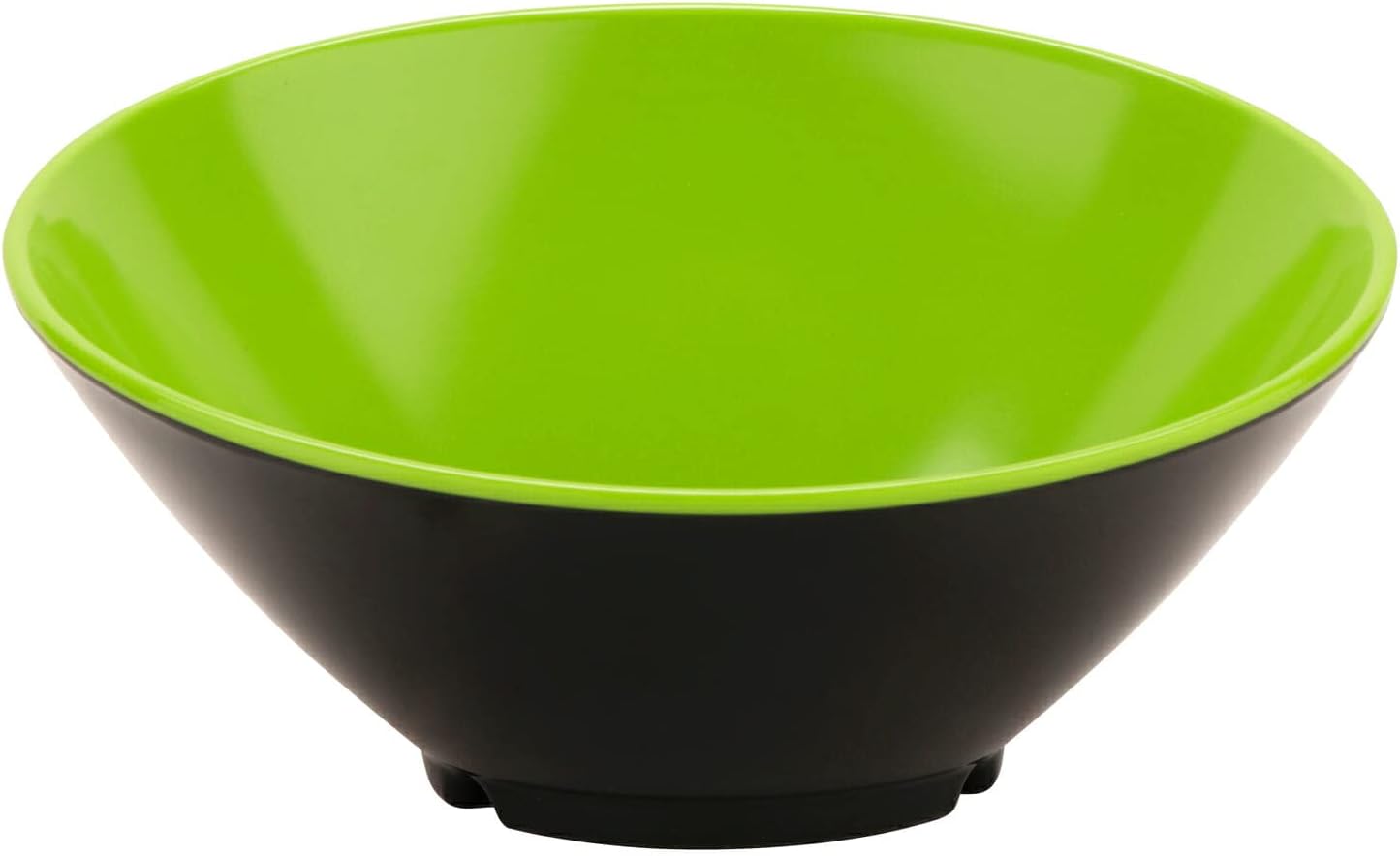 Get B-792-G/BK Angled Cascading Serving Bowl for Salads, Rice and Dessert, 24 Ounce / 9.25", Green/Black (Pack of 2)