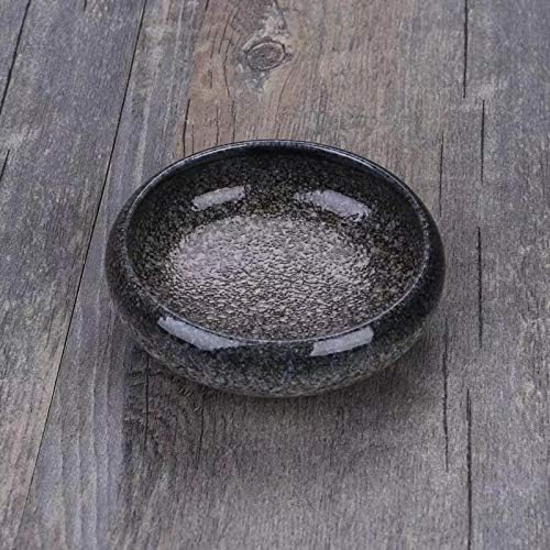 Uaral Soy Sauce Dish Sushi Dipping Bowls Japanese Sauce Bowls Chip and Dip Serving Dish Set 3.75 Inch Set Of 6(Midnight Blue)
