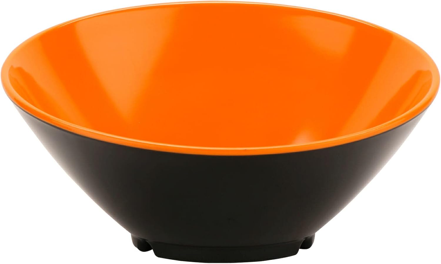 Get B-792-OR/BK Angled Cascading Serving Bowl for Salads, Rice and Dessert, 24 Ounce / 9.25", Orange/Black, 1 Count (Pack of 2)