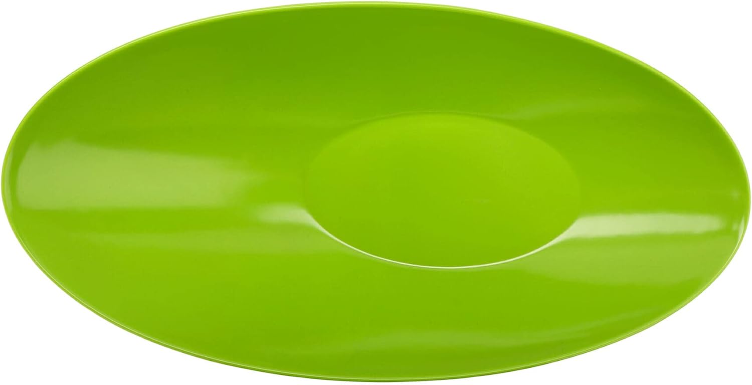 G.E.T. Slanted Angled Serving Bowl,2.5 Quart, Black/Green