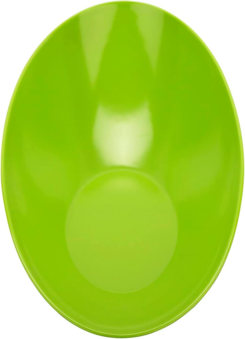 G.E.T. Slanted Angled Serving Bowl,2.5 Quart, Black/Green