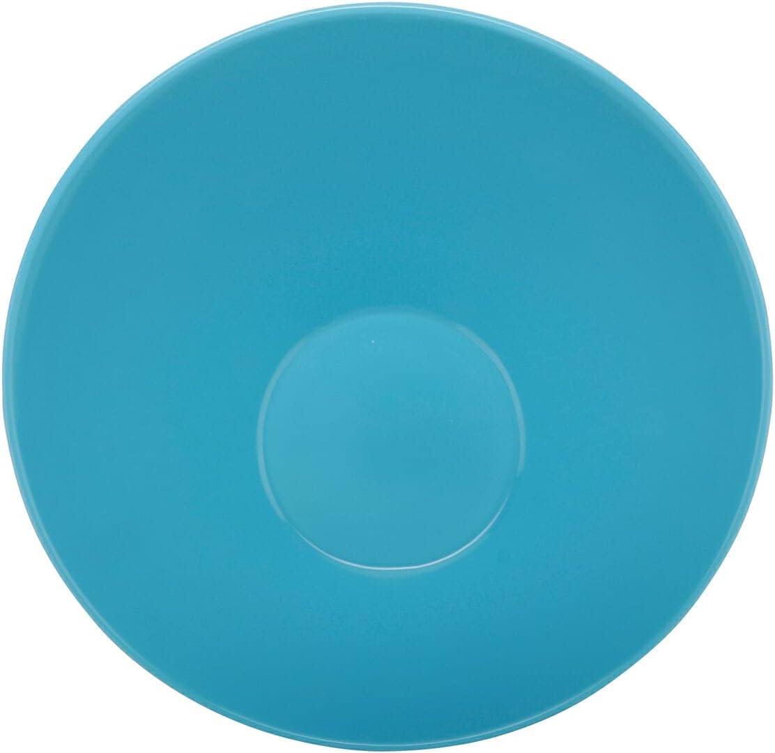 G.E.T. B-789-BL/BK Angled Cascading Serving Bowl for Salads, Snacks and Pasta, 1 Quart / 10", Blue/Black