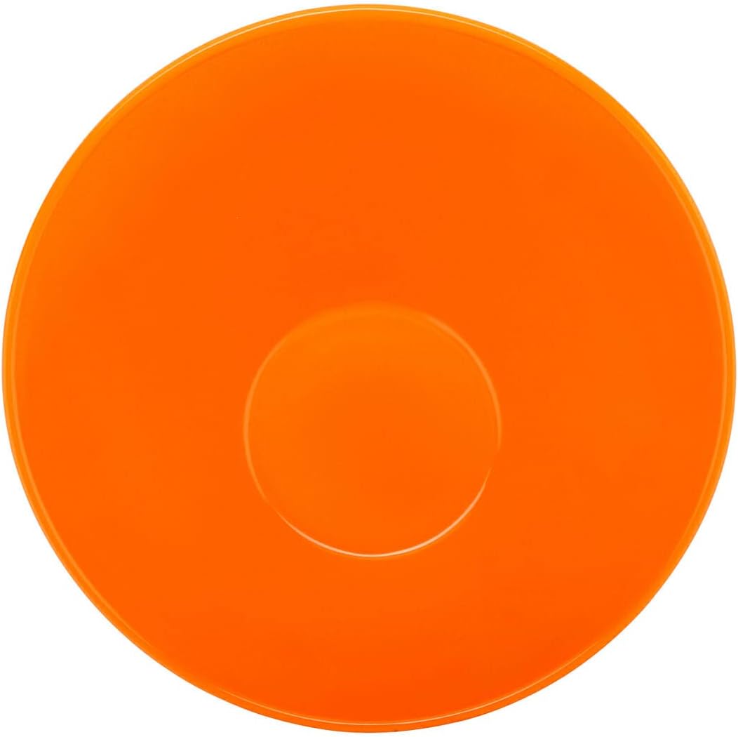 Get B-792-OR/BK Angled Cascading Serving Bowl for Salads, Rice and Dessert, 24 Ounce / 9.25", Orange/Black, 1 Count (Pack of 2)