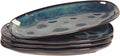Ceramic Serving Platters - Set of 4 Oval Salad Plates for Entertaining, Modern Kitchen Dishes for Dinner, Fruit, Salad, Serving Trays, Oval Plates, 13.6 Inch