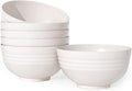 Homestockplus [Non Ceramic] 34 Oz Big Bowls， Soup Bowls BPA-Free Dishwasher & Microwave Safe Bowl Sets for Cereal, Salad, Soup, Ramen,Noodle,Oatmeal,Snack Apply to Kitchen, Freezer【Set of 6】