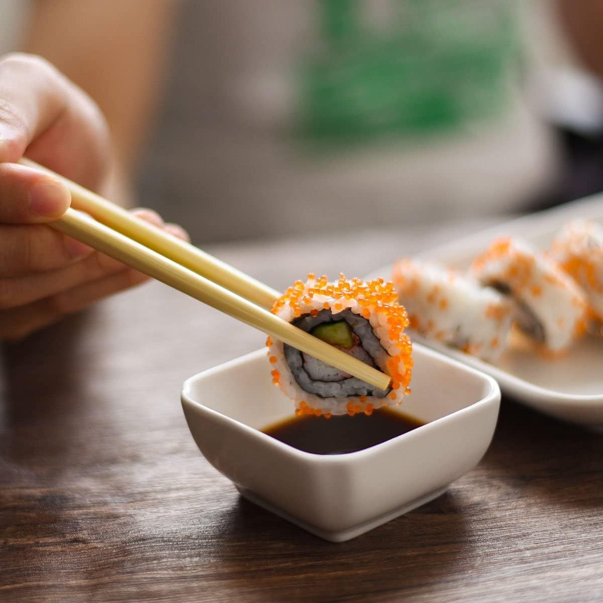 12 Pack Square 3 Oz Dipping Sauce Bowls | Sauce Dishes for Ketchup, Soy, BBQ, Sushi, Party. | Ceramic, Stoneware clay