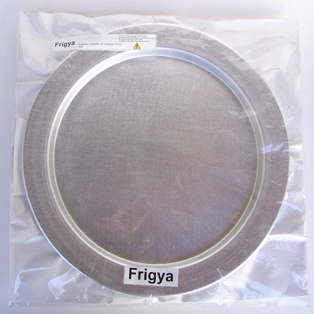 Kunefe Plate - Kunafa plate large 4-8 servings set of 2 silver color aluminum pans tray kataifi kunafeh knafeh cooking and serving plates for shredded kadaifi phyllo fillo dough pan/Turkish dessert