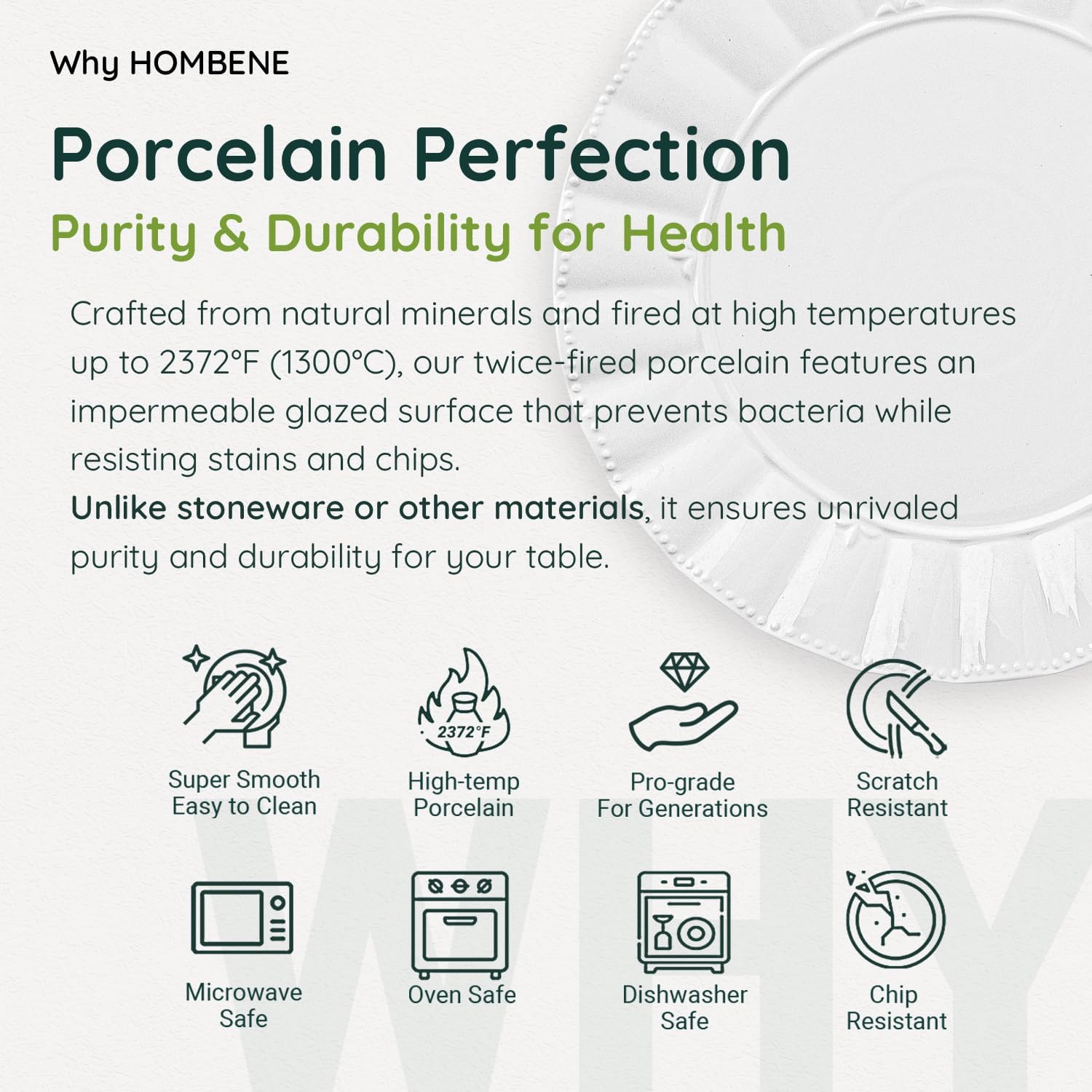 Dinnerware Sets, 24 Piece Porcelain Plates and Bowls Sets Service for 6, Ceramic tableware, Modern Bone China Dish Sets, Wavy Pattern