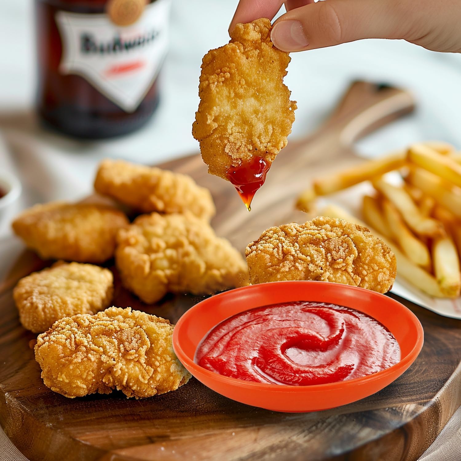 4 Inch Soy Sauce Dishes 8 Pieces, Lightweight and Unbreakable Wheat Straw Plates, Small Sauce Plate, Mini Serving Plates for Side Dishes, Condiment, Appetizer (Multicolor)