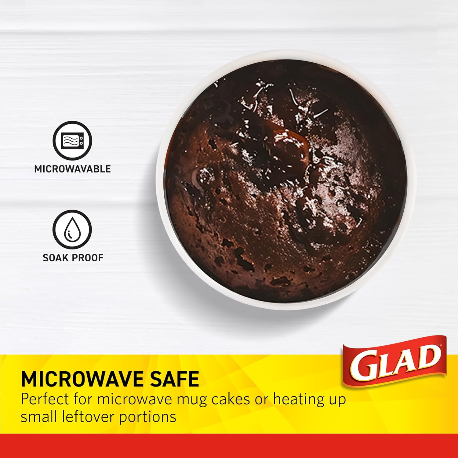 Glad Everyday Paper Snack Bowls with Abstract Print, Lids Not Included - Disposable Snack Bowls, Heavy Duty Paper Bowls for Everyday Use, 12 Ounces, 20 Count