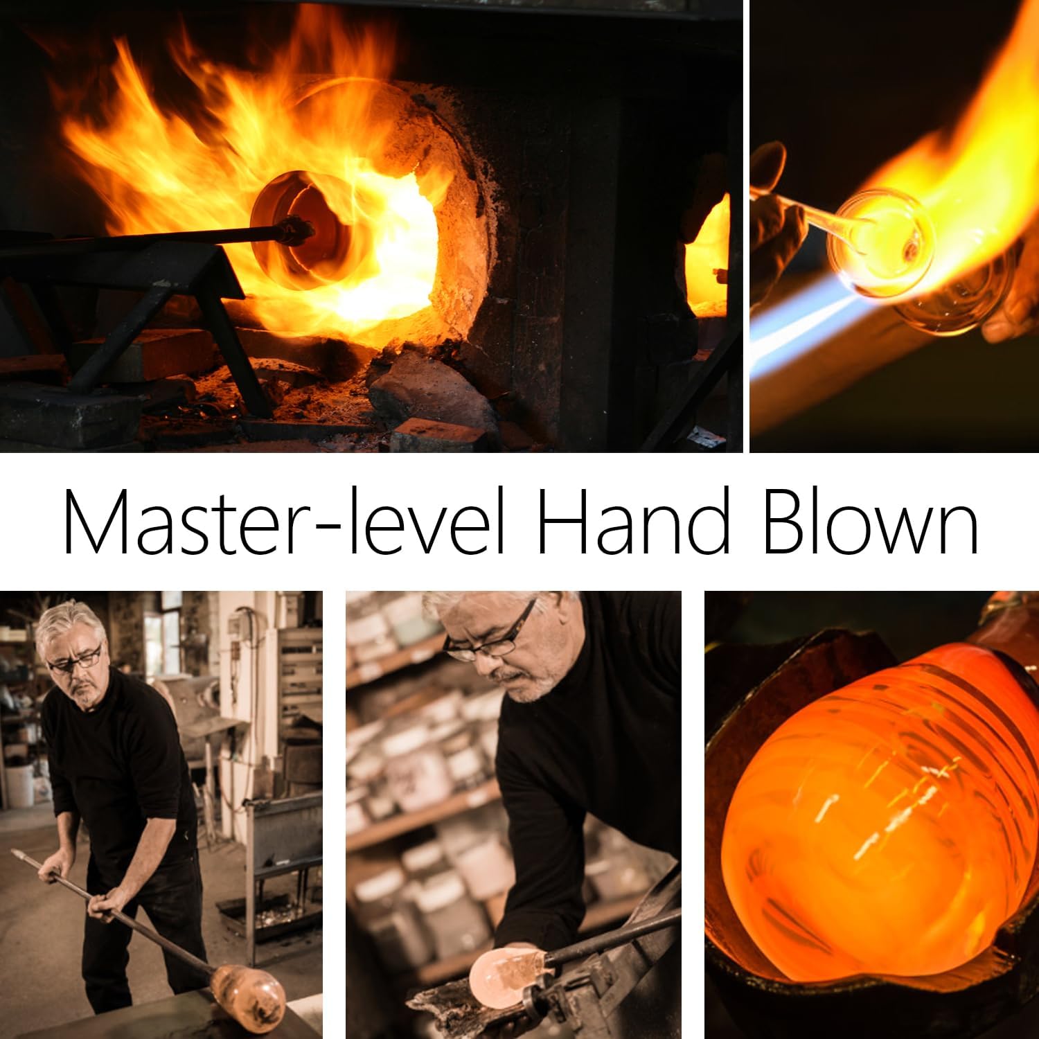 25oz Red Wine Glasses Set of 4, Hand Blown, Large Premium Crystal Wine Glass– Burgundy Wine Glasses With Long Stem – Unique Gift for Wedding, Home Party, Clear Lead-Free Stemmed Square Wine Glasses