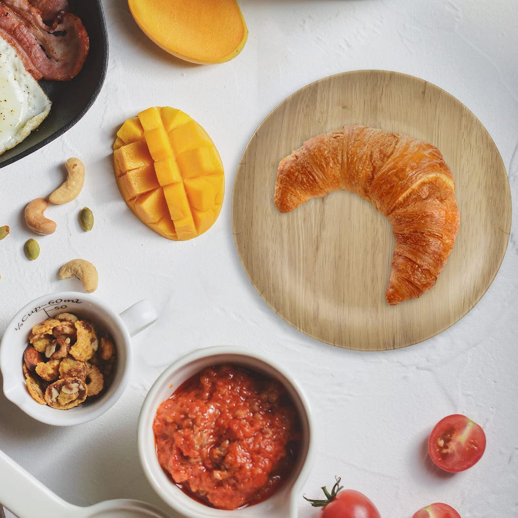 Melamine Dinnerware Set - 12pcs dinnerware set Indoor and Outdoor use, Bamboo Pattern Dishes Dinnerware Set for 4,Dishwasher Safe (Wood Grain)