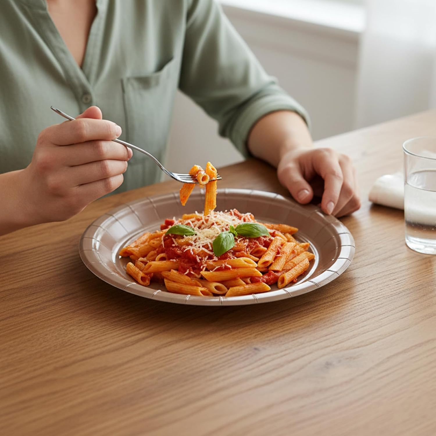 60PCS Woodland Baby Shower Decorations Sage Green Brown Paper Plates and Napkins Disposable Plates Napkin Set for Birthday Party Wedding Bridal Shower Safari Jungle Baby Shower Decorations