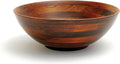 Lipper International Beechwood Cherry Finished Footed Serving Bowl for Fruits or Salads, Large, 13.75" Diameter x 5" Height, Single Bowl,216.41 fluid ounce