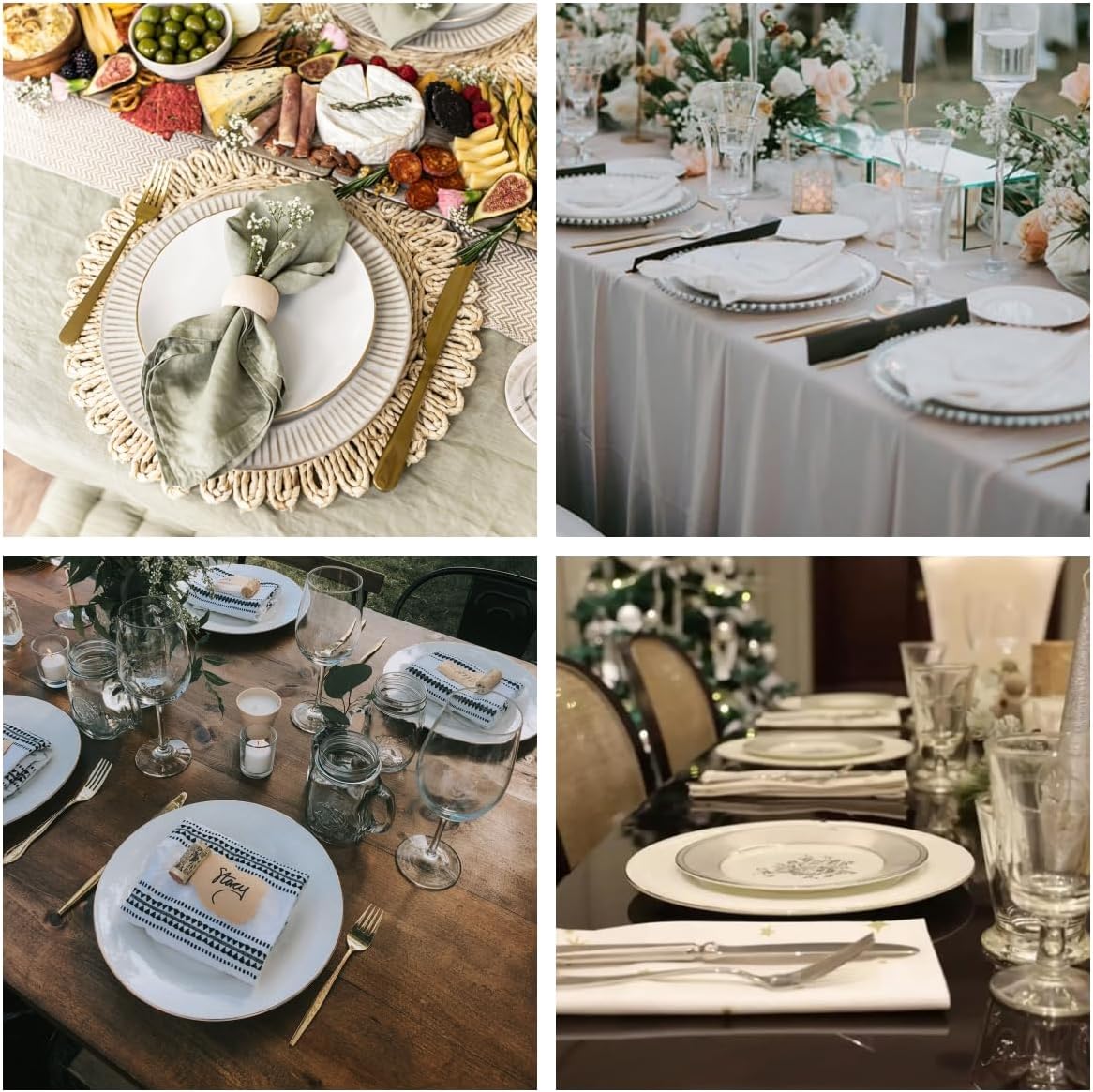 10.5” Porcelain Coupe Dinner Plates with Golden Rim, Stackable Off-Whi ...