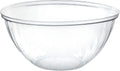 PLASTICPRO Disposable Round Crystal Clear Serving Bowls, Party Snack or Salad Bowl, Plastic Clear Chip Bowls, Party Snack Bowls, Candy Dish, Salad (2, 96 OUNCE)