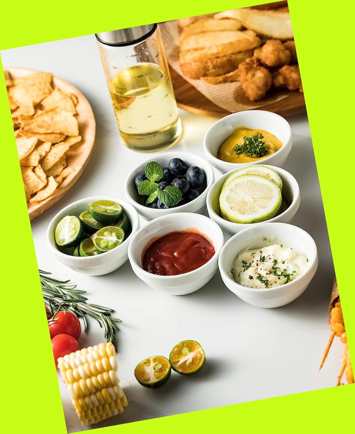 12 Pack Round 3 Oz Sauce Dishes | Dip Bowls Set, Dipping Sauce Bowls for Ketchup, Soy, BBQ, Sushi, Party | stoneware clay,Ceramic.