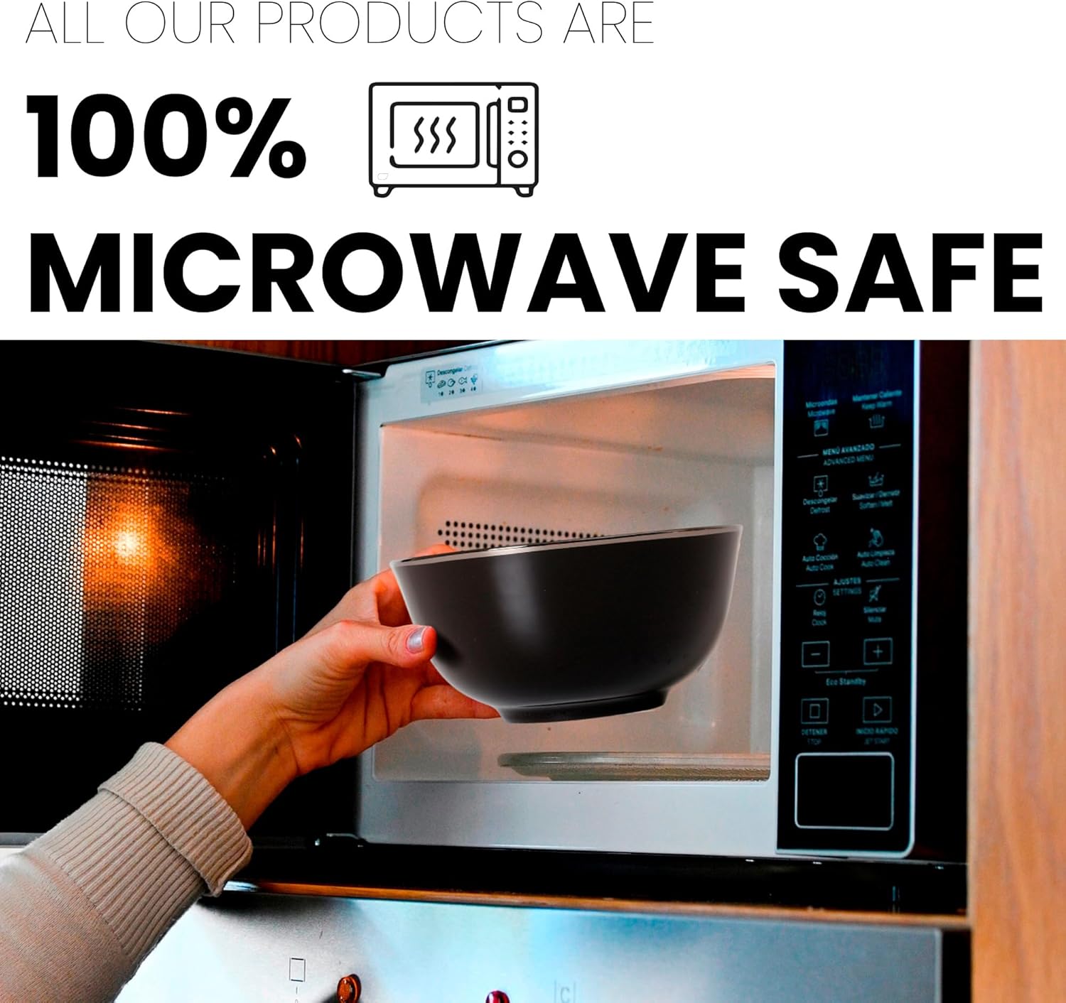 KOKEN Porcelain Dinnerware Set - 16 Pc Round Dinner Set with Mugs, Microwave Safe