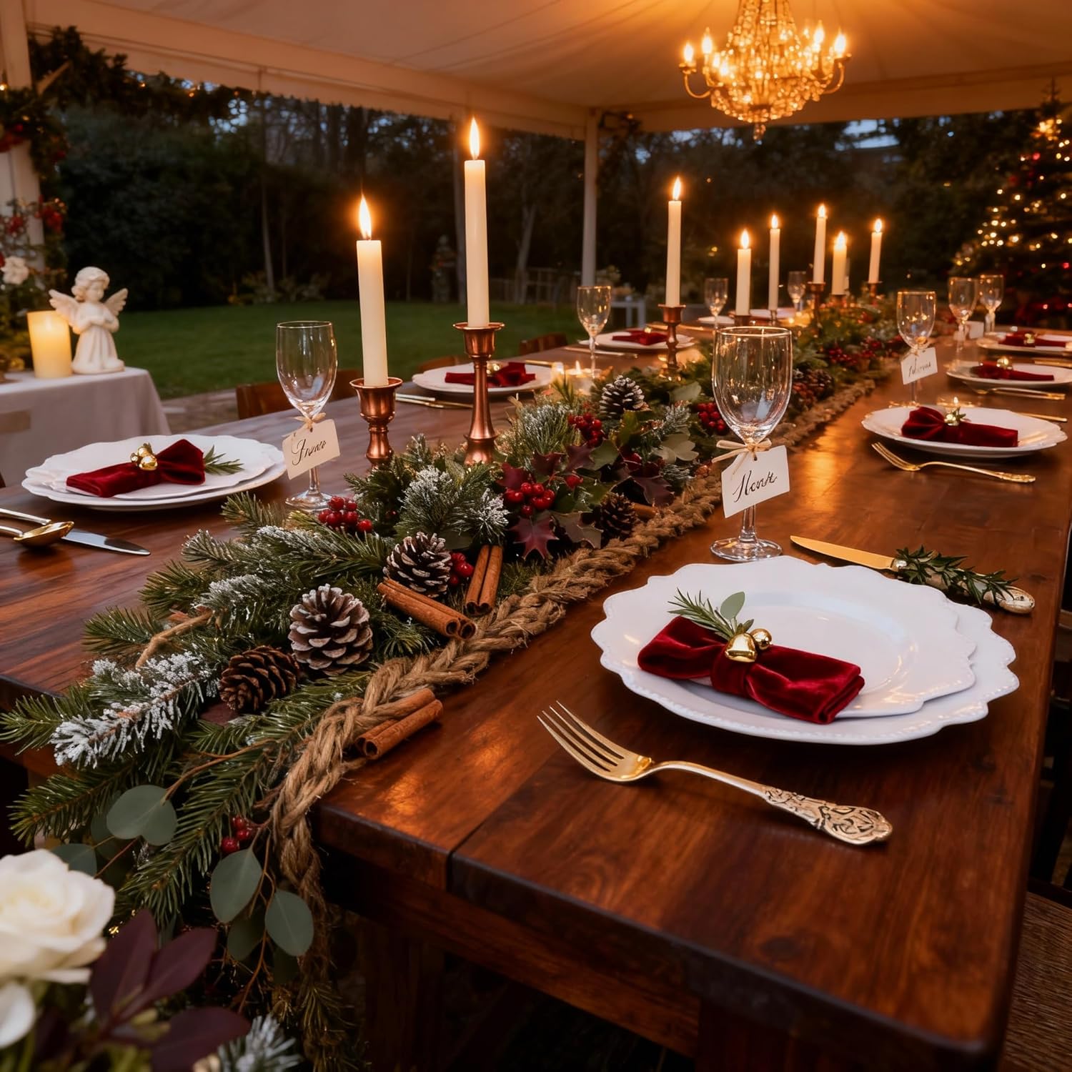 COLOSUS 100 pcs White Plastic Plates Set,Fancy Beaded Plates-European Retro plates include 50 dinner plates and 50 dessert plates,Plastic Disposable plates for Halloween,Thanksgiving,BBQ and Party