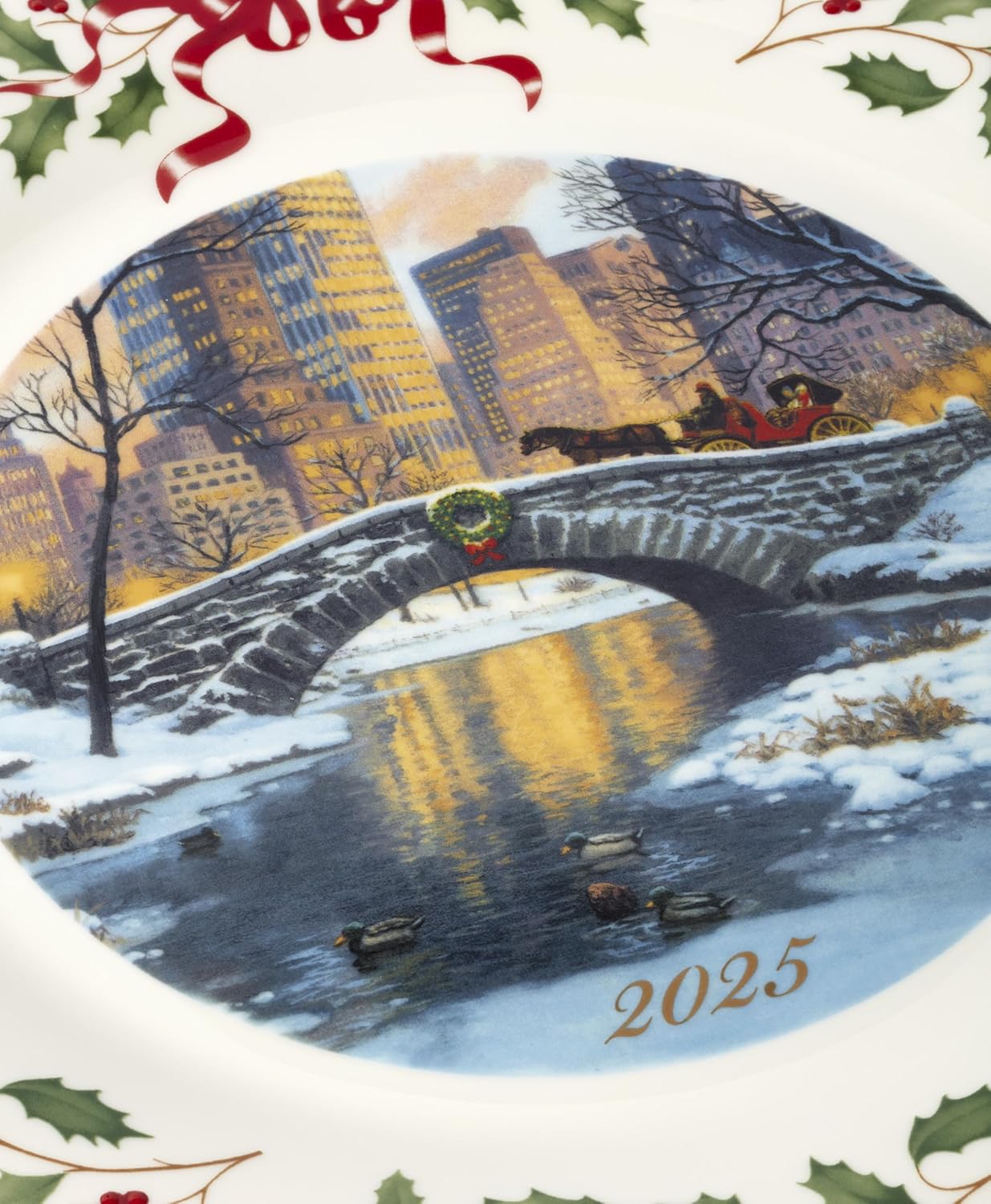 Lenox 897905 2025 Annual Holiday Plate, Christmas Plates, Dishware