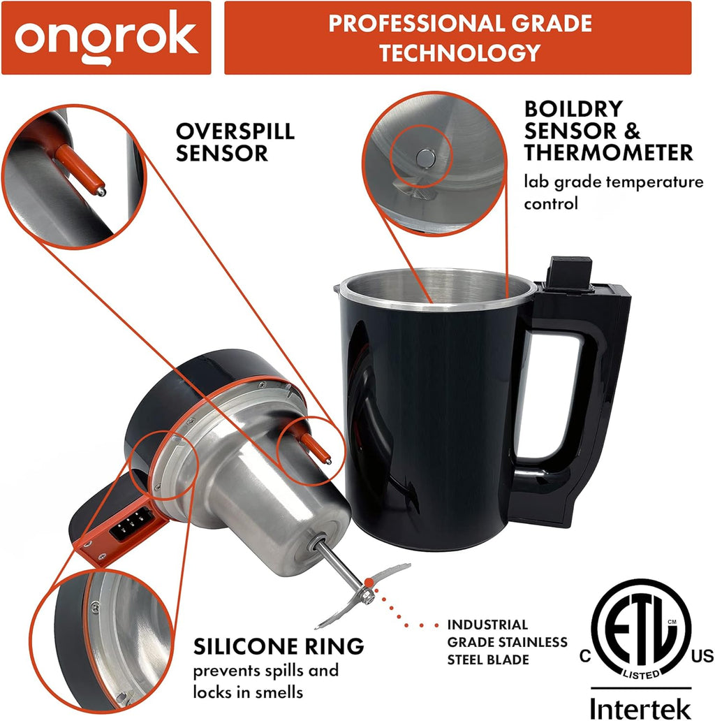 ONGROK Butter Maker & Oil Infuser Machine - Sleek Butter Machine with Simple Functionality, Electric Tincture Machine Kit for Edible Herbal Oil with all Accessories (Small)