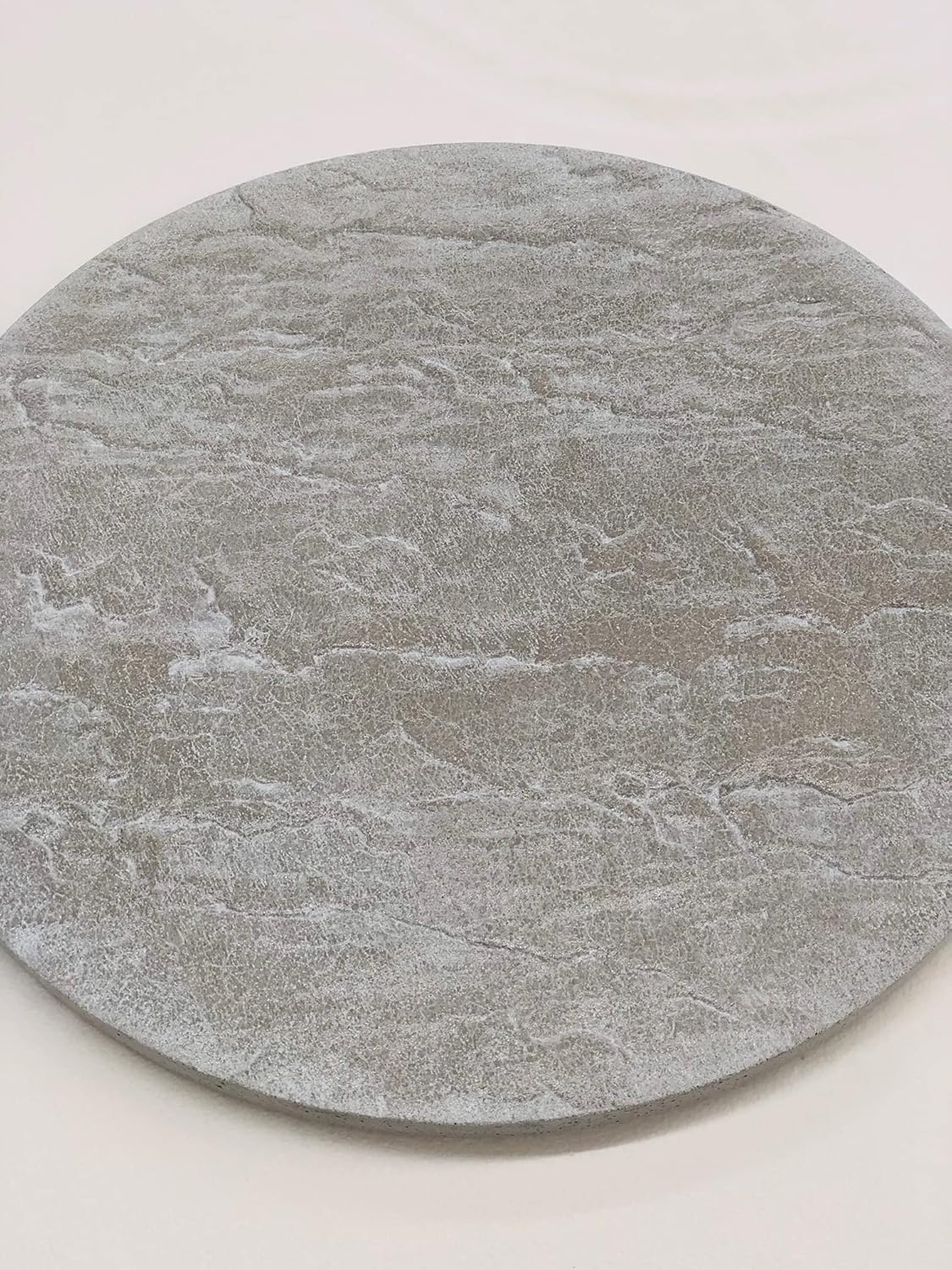 Concrete Cement Lazy Susan Unique, Hand Crafted, Gray, Turntable, 360 Degree Swivel, Made in The USA, Home Decor by Concrete Resurrection (21-1/2" Diameter)