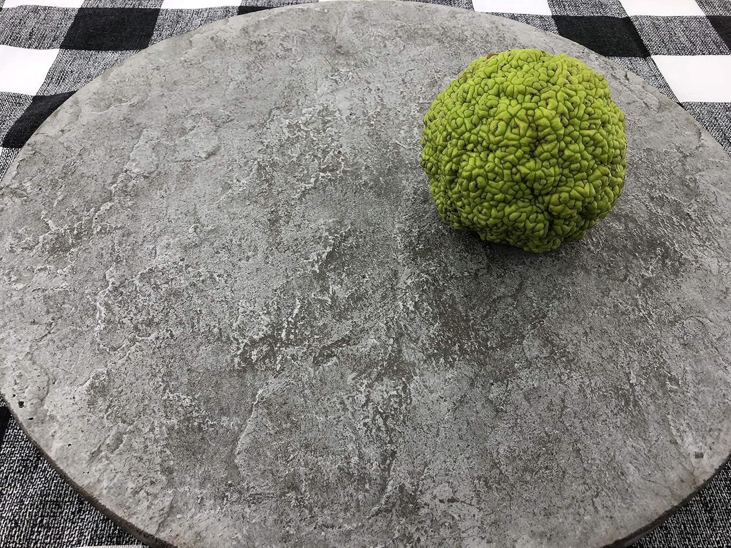 Concrete Cement Lazy Susan Unique, Hand Crafted, Gray, Turntable, 360 Degree Swivel, Made in The USA, Home Decor by Concrete Resurrection 15" Diameter